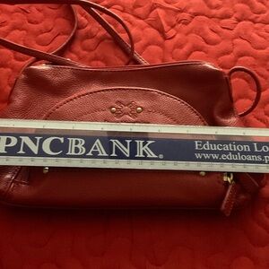 Red Leather Crossbody Bag